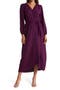 Faux Wrap Long Sleeve Maxi Dress