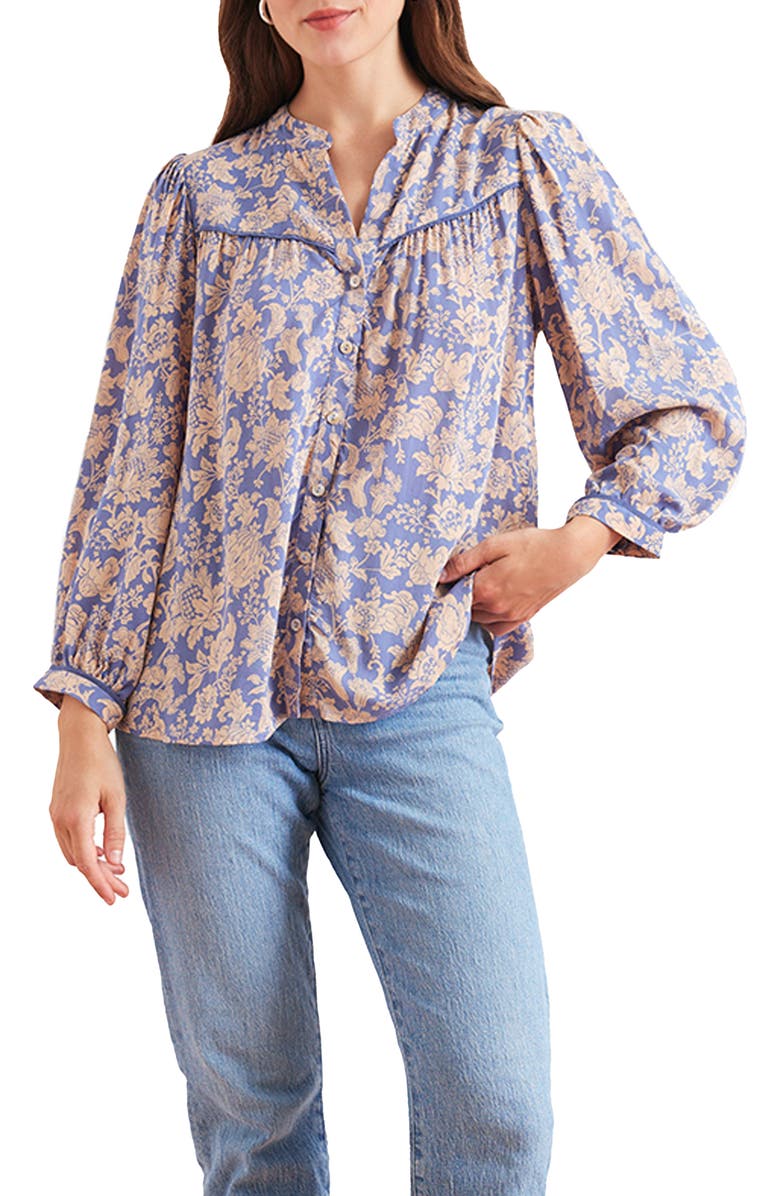 Paneros Clothing Avery A-Line Midi Skirt, Main, color, Daydreamer Floral