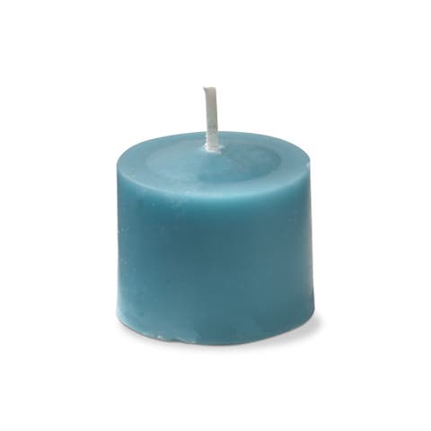 Color Studio Teal Votive Candles Set of 12 Smokeless Wax