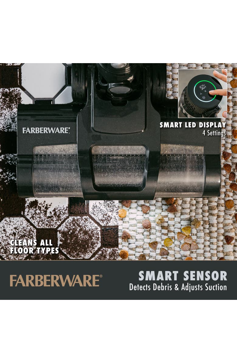 FARBERWARE Cordless Platinum Stick Vacuum Cleaner, Alternate, color, Black