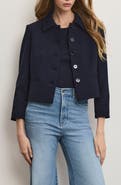 Veronica Beard Ismena Jacket with Removable Scarf & Sleeve Cuffs