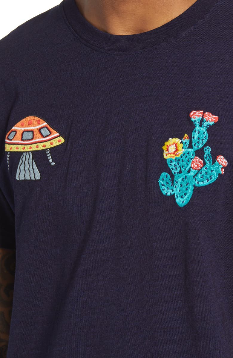 Billionaire Boys Club Men's Embroidered Short Sleeve Tee, Alternate, color, 