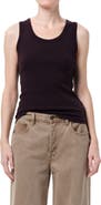 AGOLDE Poppy Rib Organic Cotton Blend Tank