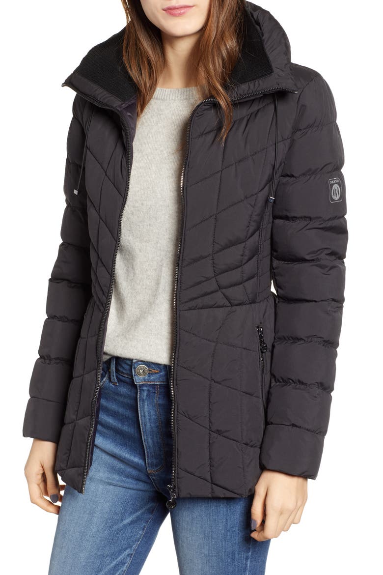 Packable EcoPlume Coat, Main, color, OLD BLACK