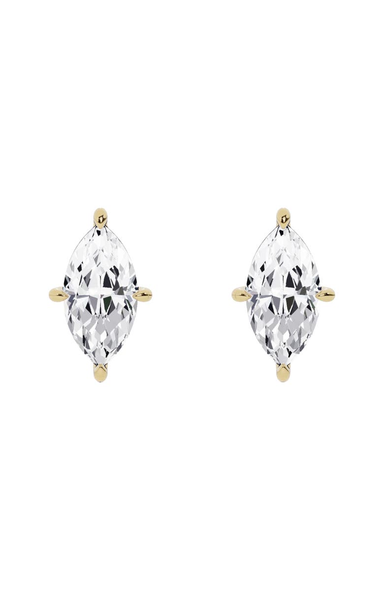 Jennifer Fisher 18K Gold Marquise Lab Created Diamond Stud Earrings, Main, color, 18K Yellow Gold