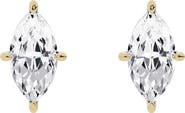 Jennifer Fisher 18K Gold Marquise Lab Created Diamond Stud Earrings