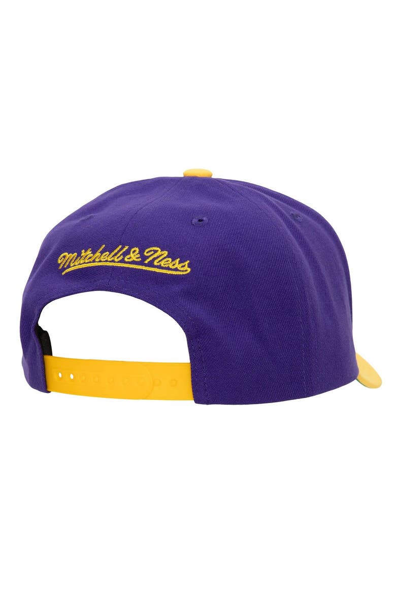 Men's Mitchell & Ness Purple/Gold Denver Nuggets Soul XL Logo Pro Crown Snapback Hat, Alternate, color, Purple