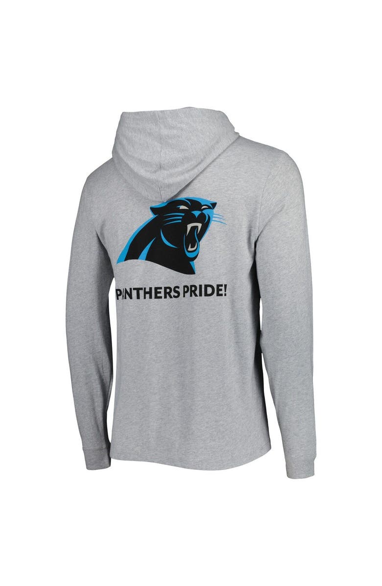 vineyard vines Men's Vineyard Vines Heathered Gray Carolina Panthers Local Long Sleeve Hoodie T-Shirt, Alternate, color, Heather Gray