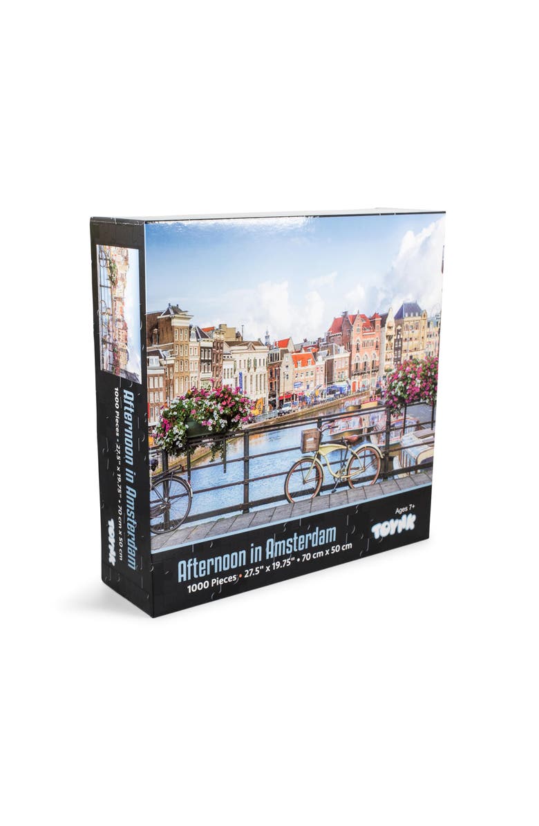 Toynk Afternoon in Amsterdam City 1000 Piece Jigsaw Puzzle, Main, color, Multi-Color