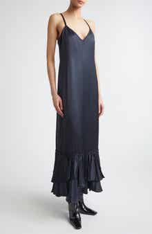 Layered Ruffle Hem Maxi Dress