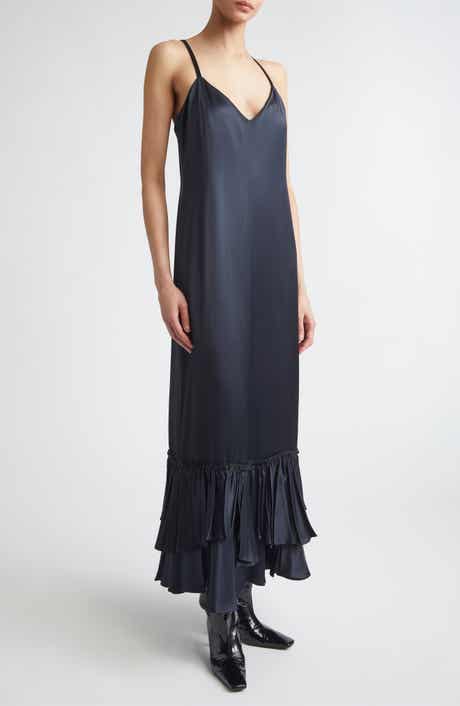 Layered Ruffle Hem Maxi Dress