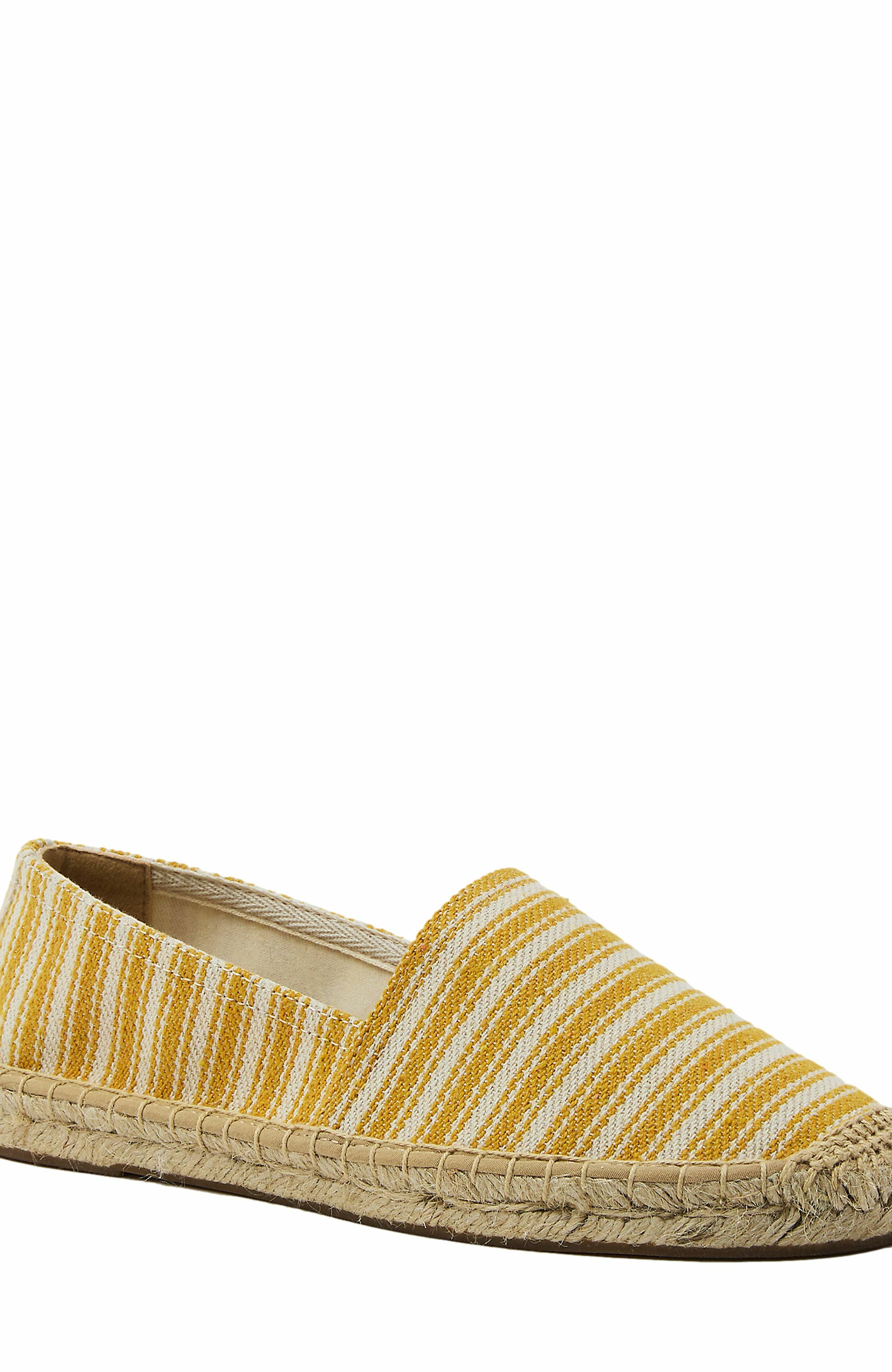 Classic Espadrille Flats, Alternate, color, Yellow Stripe