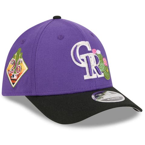 Men's New Era  Purple/Black Colorado Rockies 2026 Spring Training M-Crown 39THIRTY Flex Hat