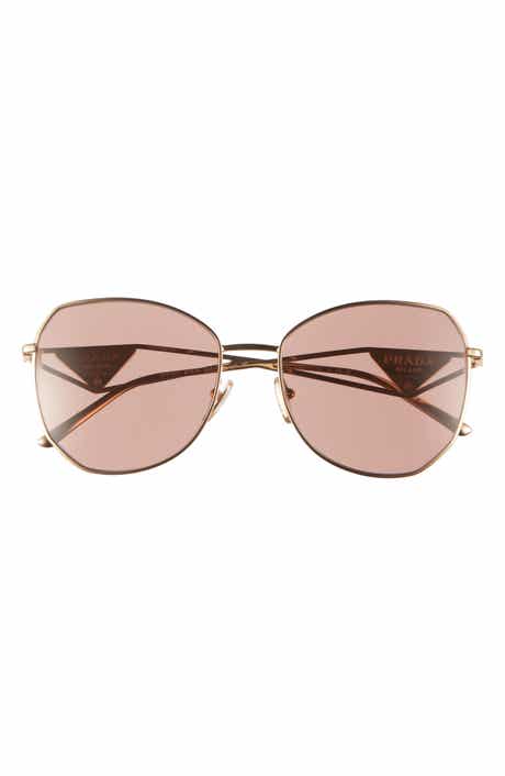 Prada 57mm Irregular Sunglasses