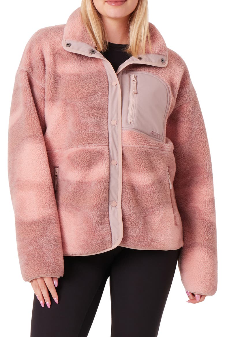 Axel Fleece Jacket, Main, color, PINK COMBO