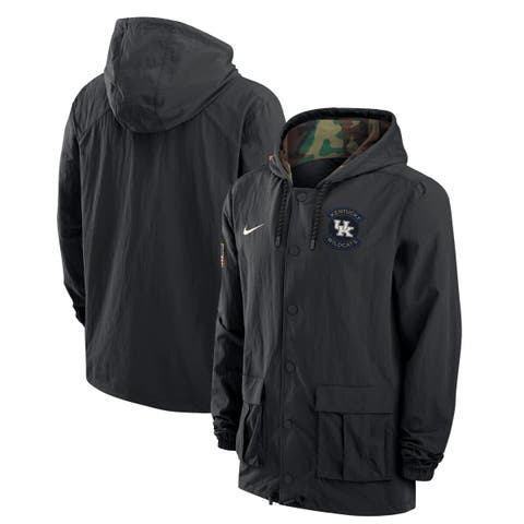 Men's Nike Black Kentucky Wildcats 2025 NCAA Military Appreciation Full-Snap Jacket