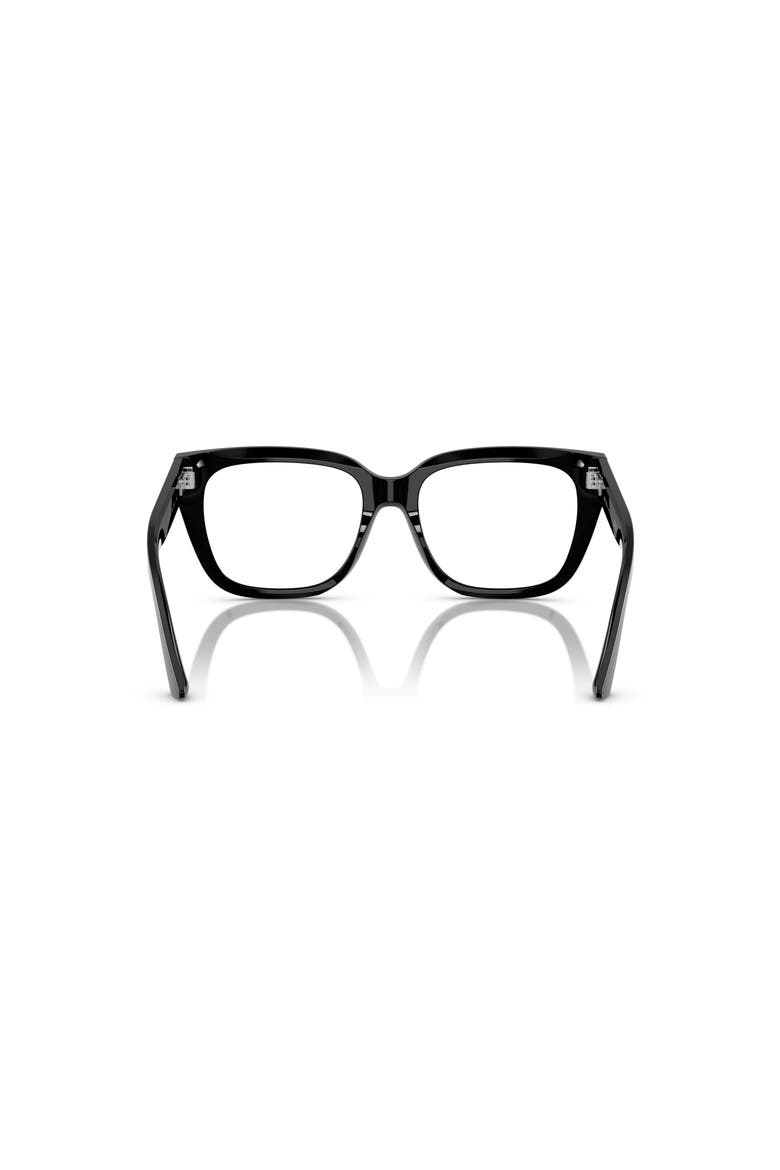54mm Square optical glasses, Alternate, color, Black