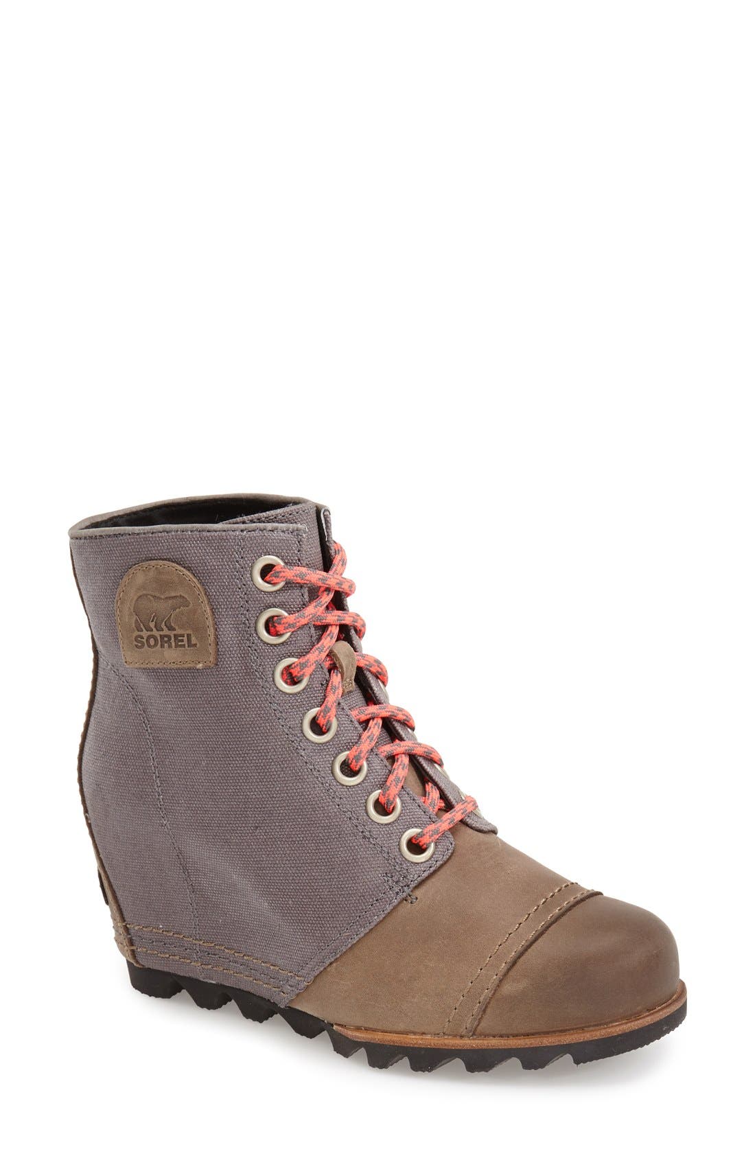 '1964 Premium Canvas' Waterproof Wedge Bootie, Main, color, SHALE