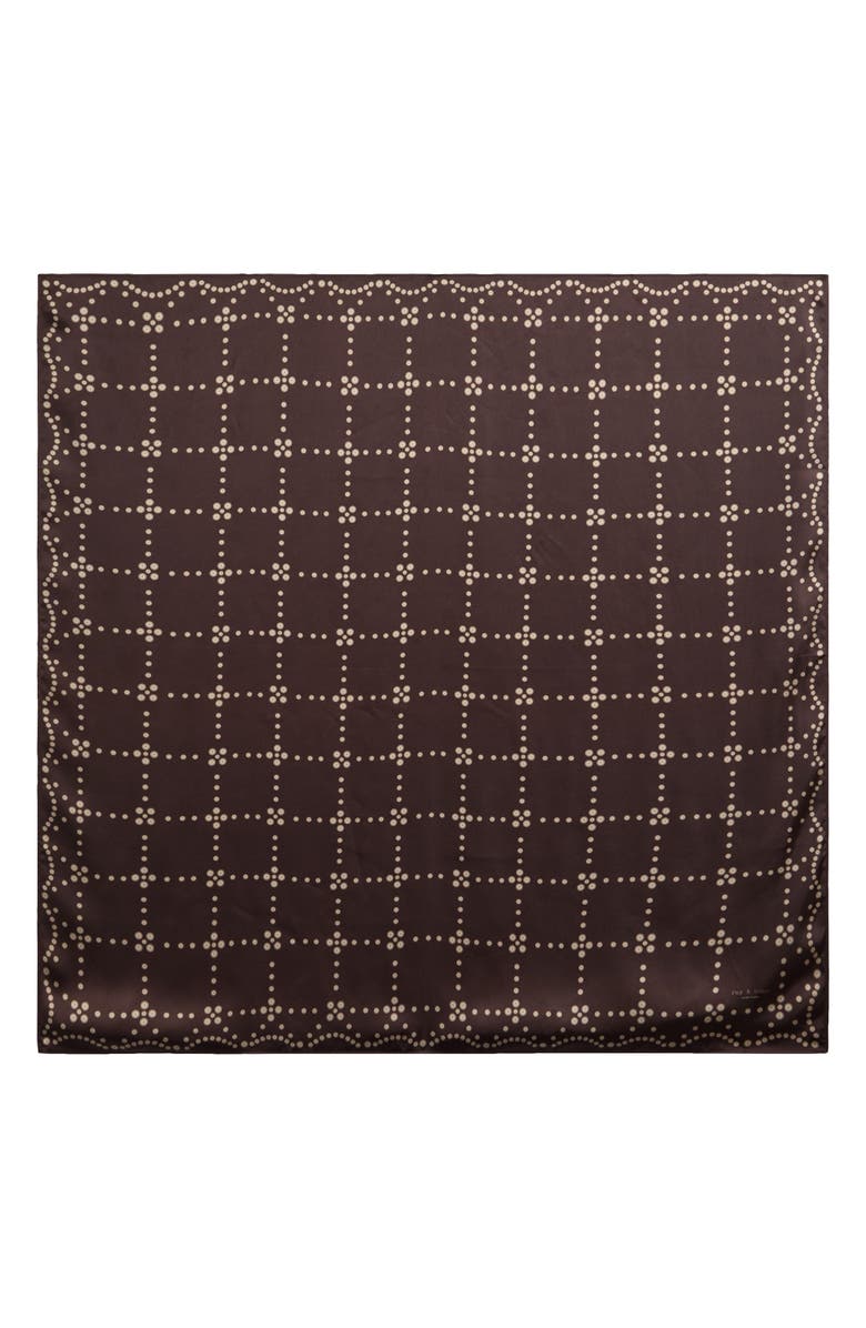 rag & bone Pearly Button Print Square Silk Scarf, Alternate, color, 