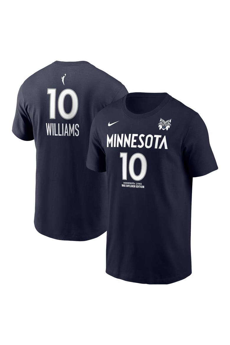 Men's Nike Courtney Williams Navy Minnesota Lynx Explorer Edition Name & Number T-Shirt, Main, color, Navy