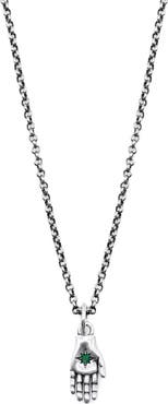 Serge DeNimes Men's Silver Oracle Necklace