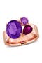 selected Amethyst/Rose-Plated