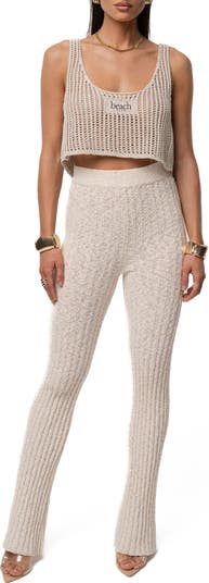Island Nights Open Knit Crop Top