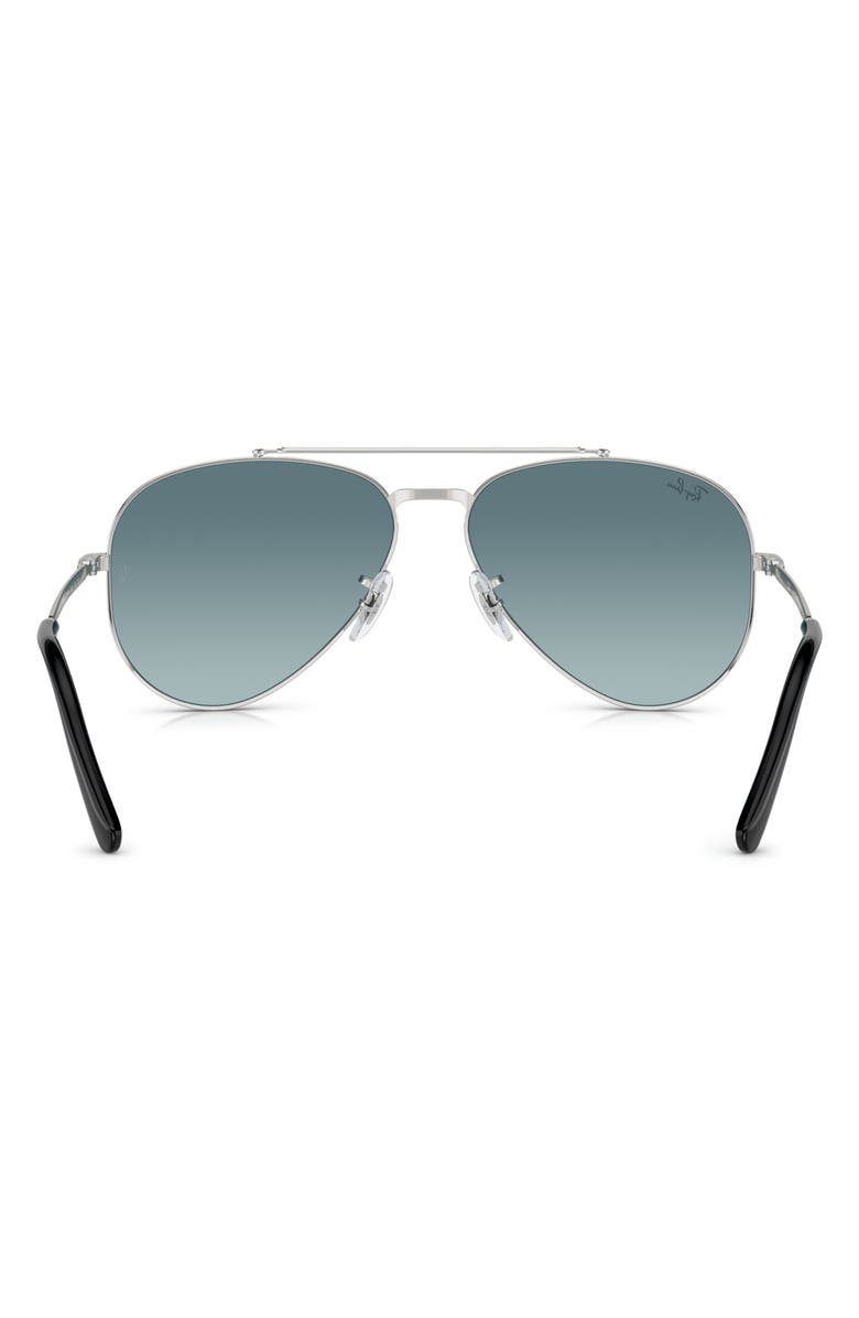 Ray-Ban New Aviator 58mm Gradient Sunglasses, Alternate, color, Silver