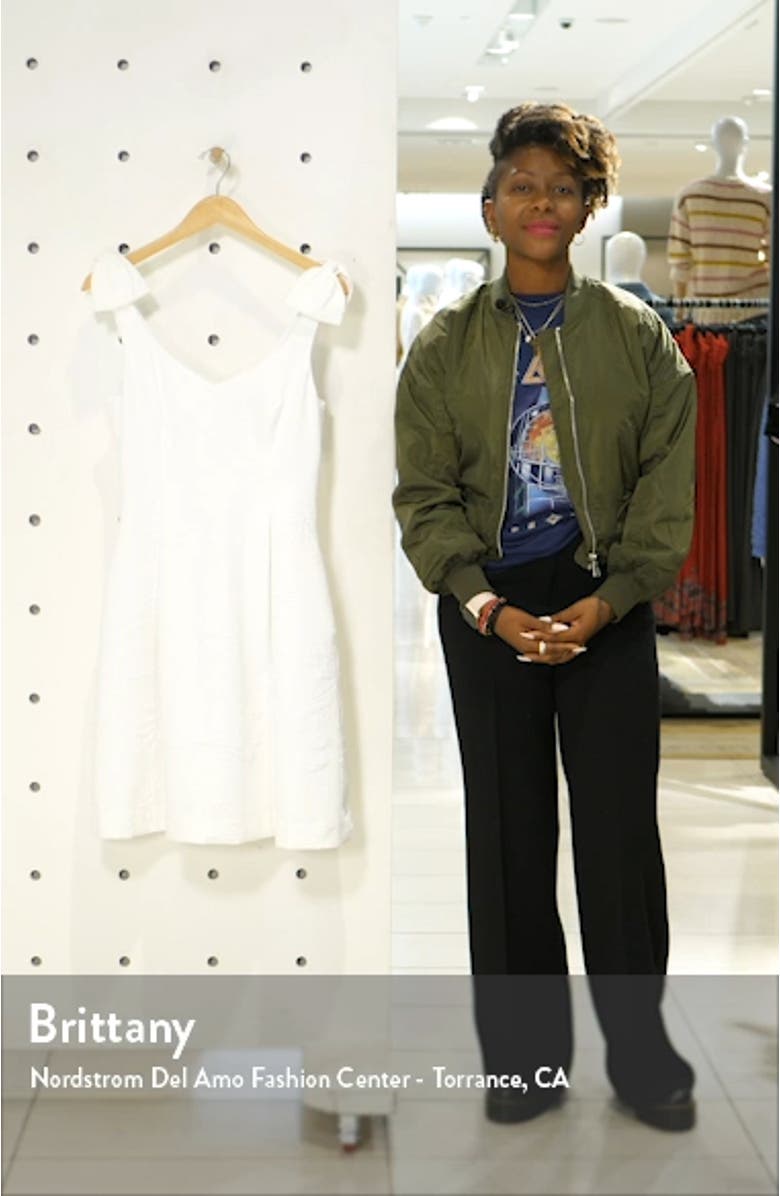 Linnet Jacquard Fit & Flare Dress, sales video thumbnail