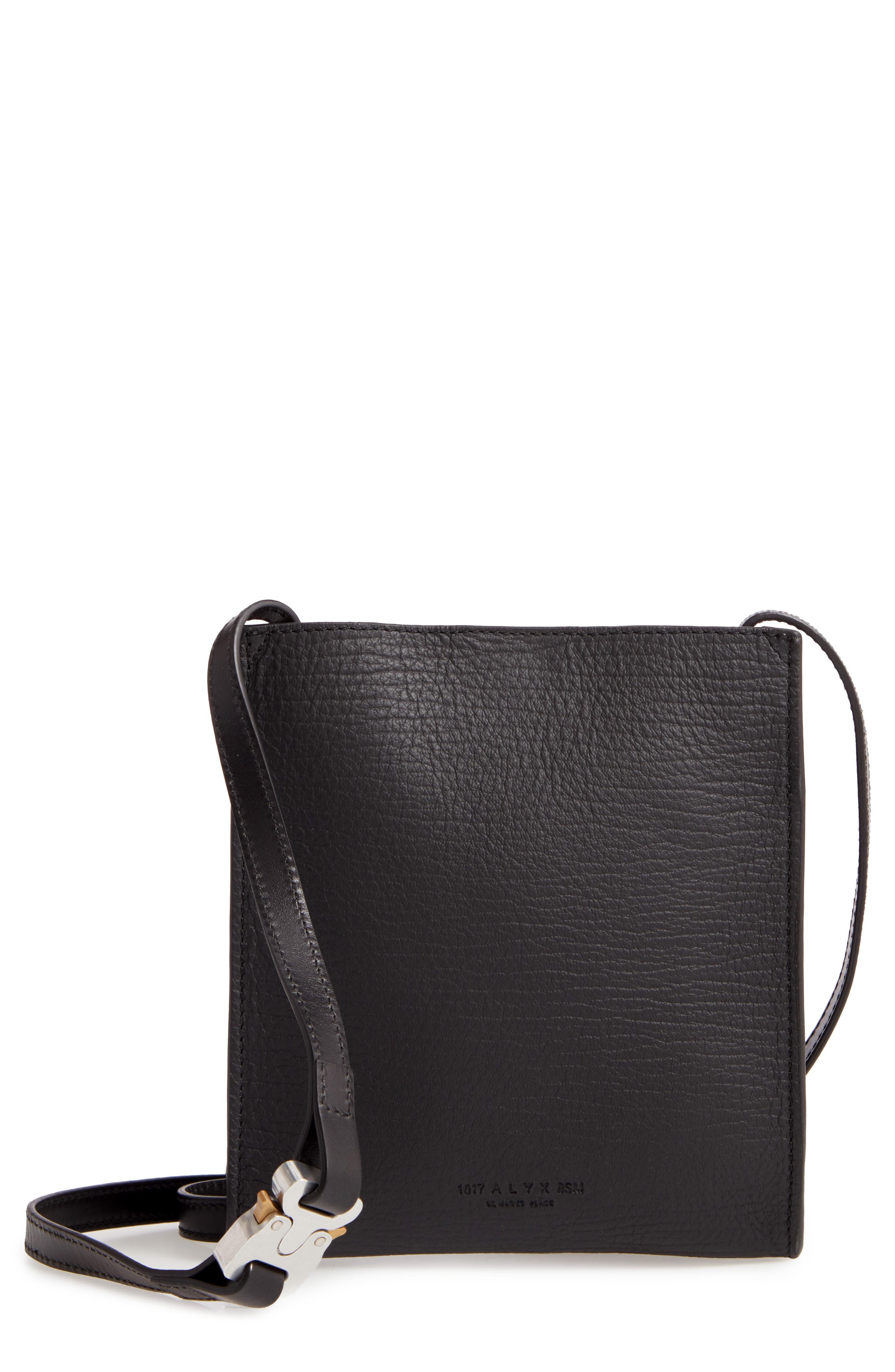 1017 ALYX 9SM Passport Leather Crossbody Bag, Main, color, 