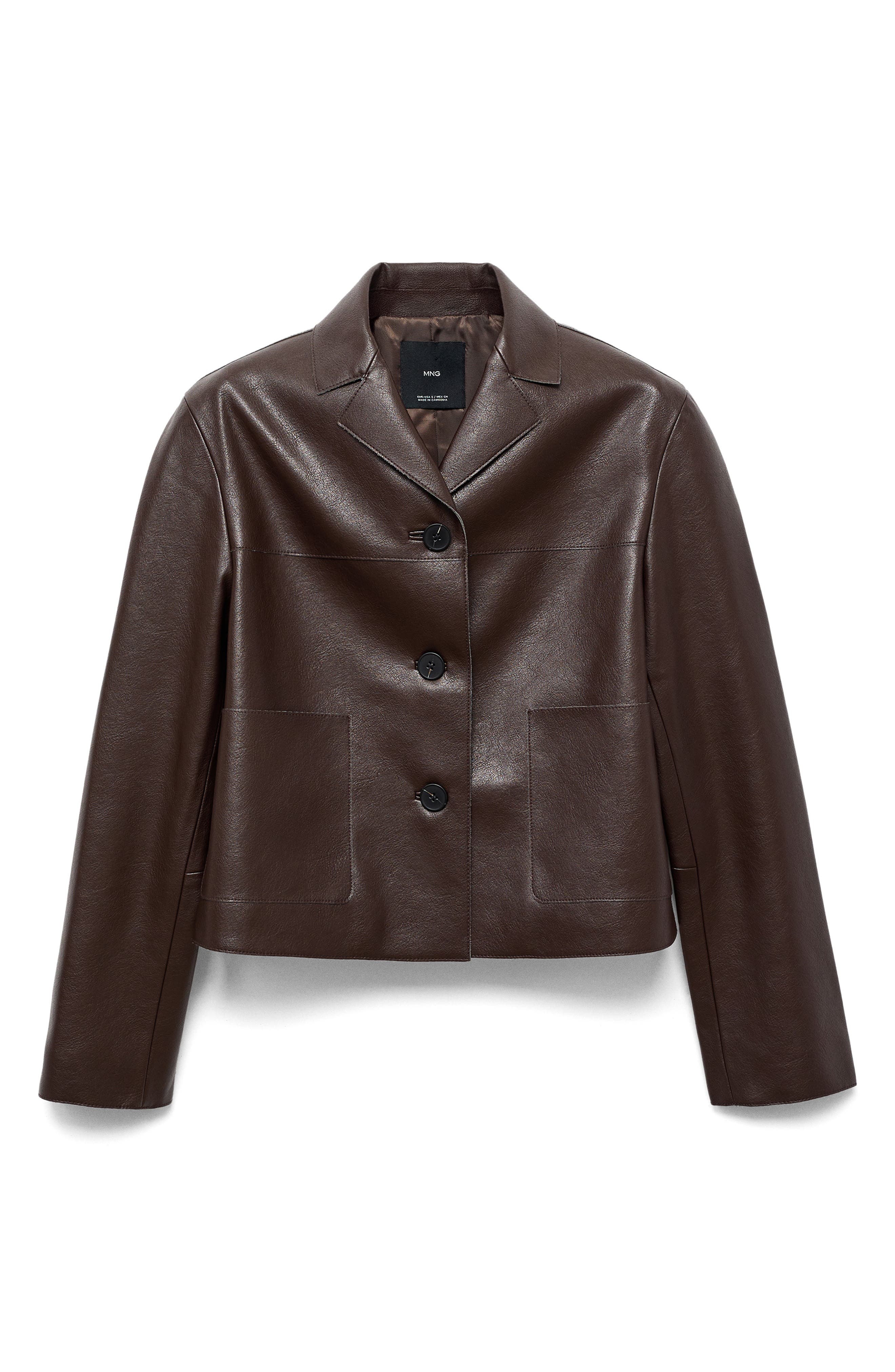 Faux Leather Jacket - image 2