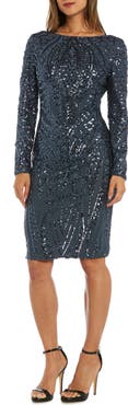 Morgan & Co. Sequin Sheath Dress