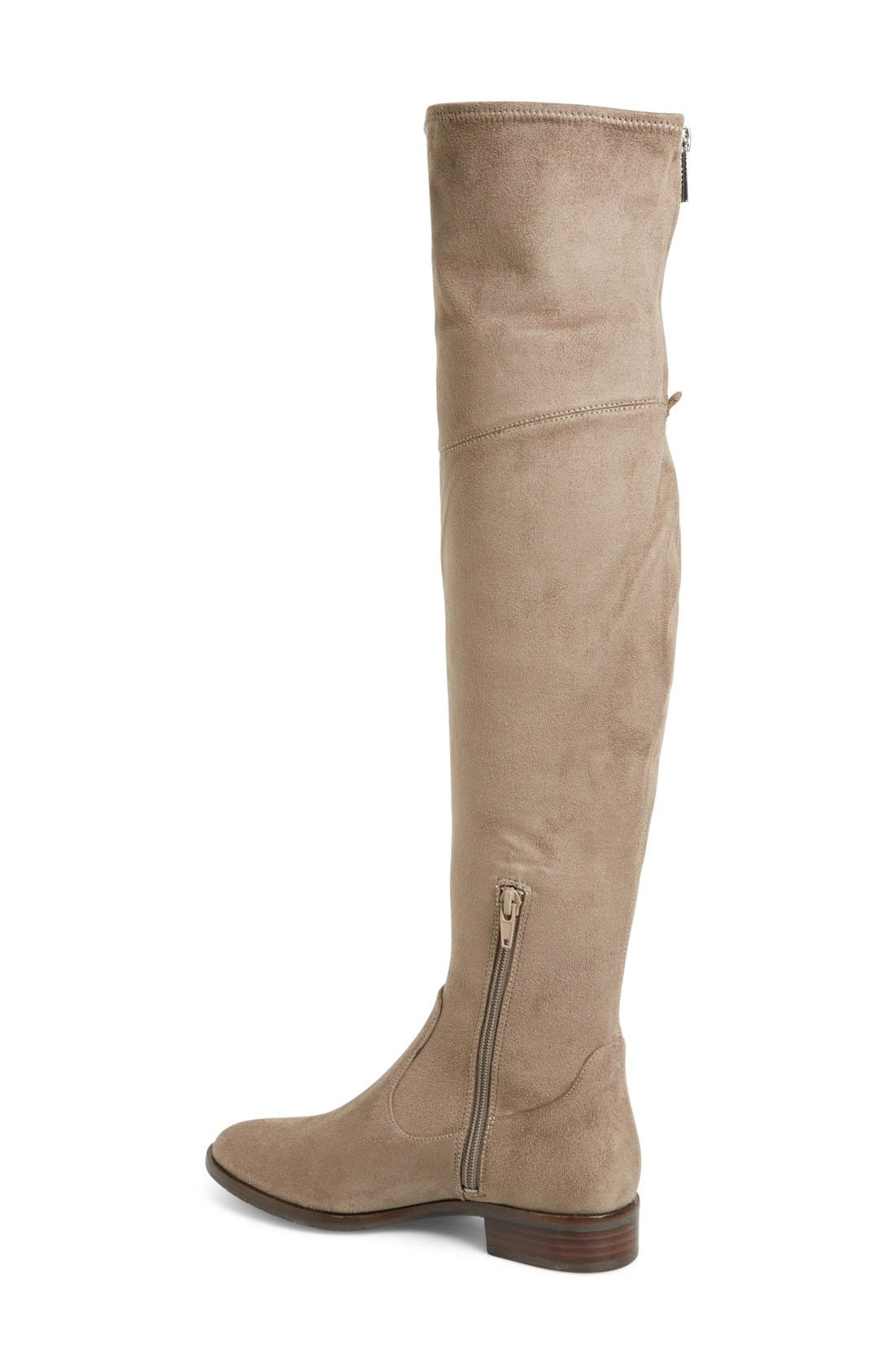 Ivanka Trump 'Livi' Faux Suede Over the Knee Boot, Alternate, color, 
