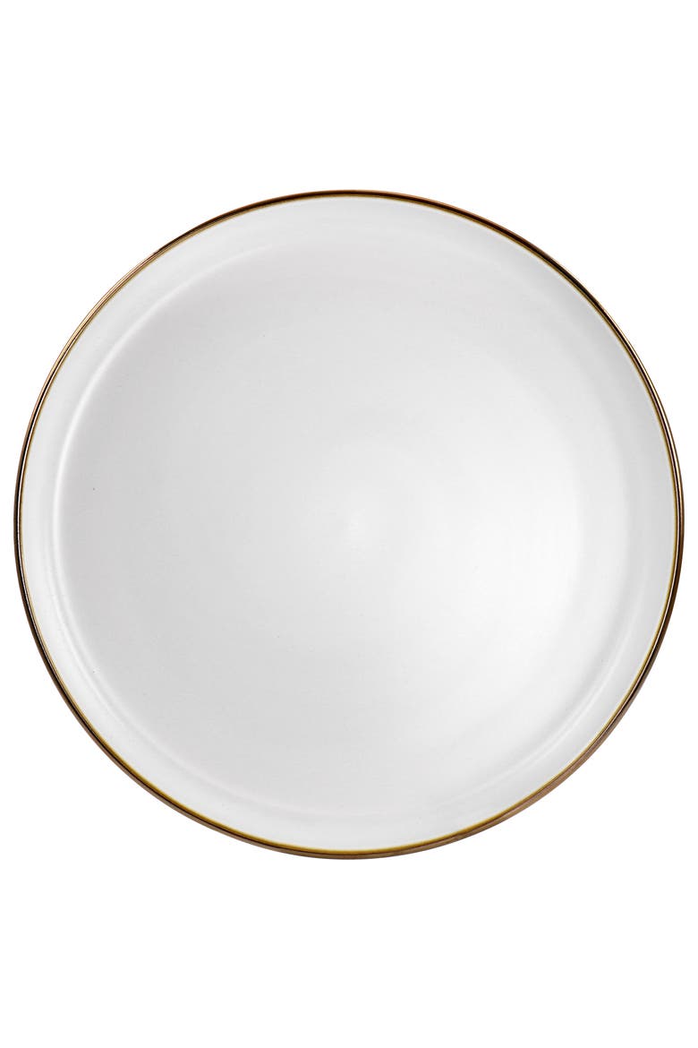 Arthur 6 Piece Stoneware Dinner Plate Set, Alternate, color, White