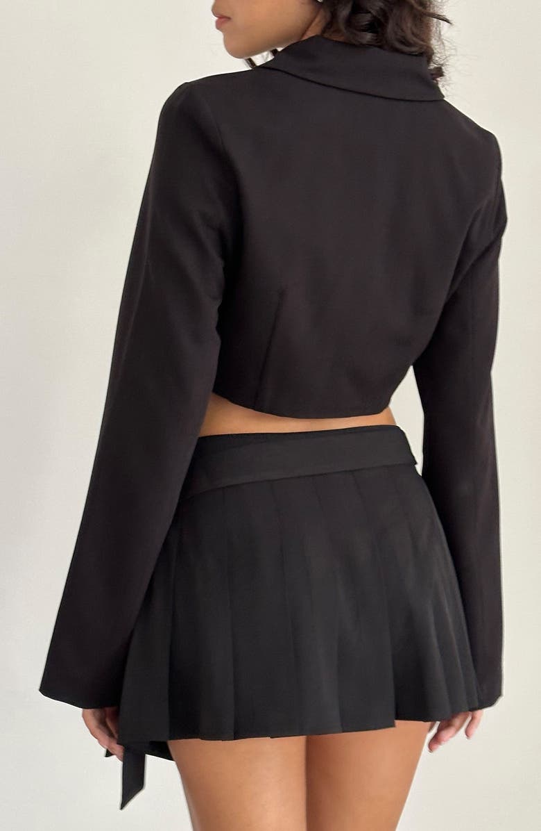 Motel Zaviya Crop Jacket, Alternate, color, Black