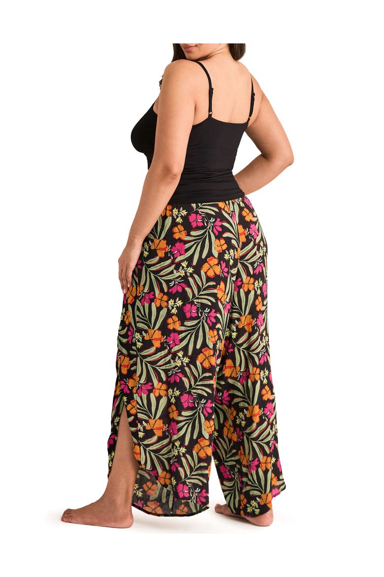 Patti Cami And Pant Set, Alternate, color, Tropical black