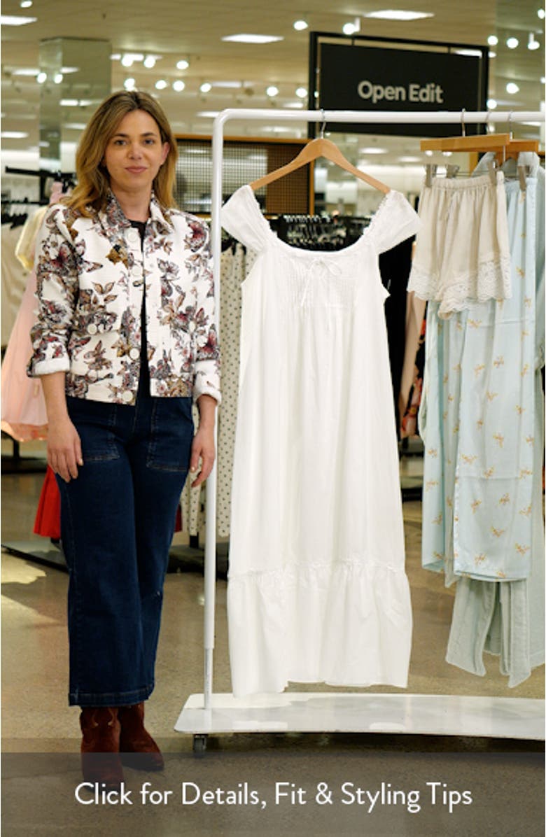 Sleeveless Cotton Ballet Nightgown, sales video thumbnail