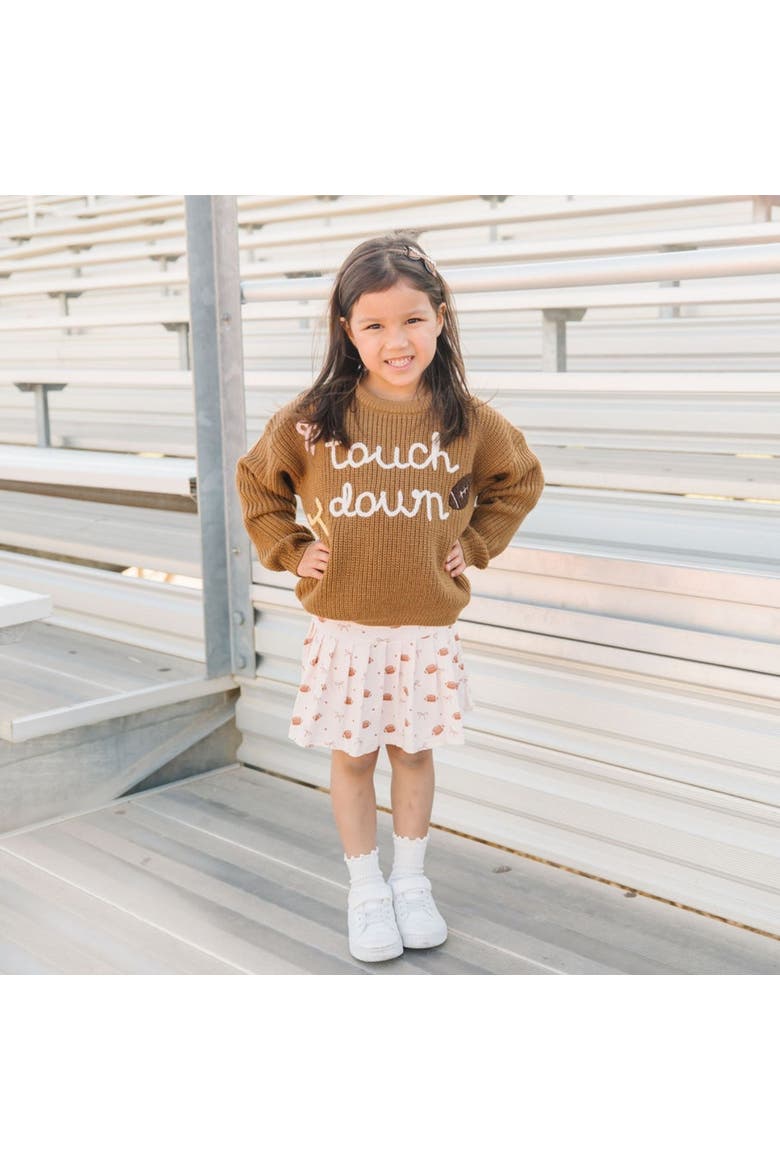 Touchdown Sweater, Alternate, color, Light Brown