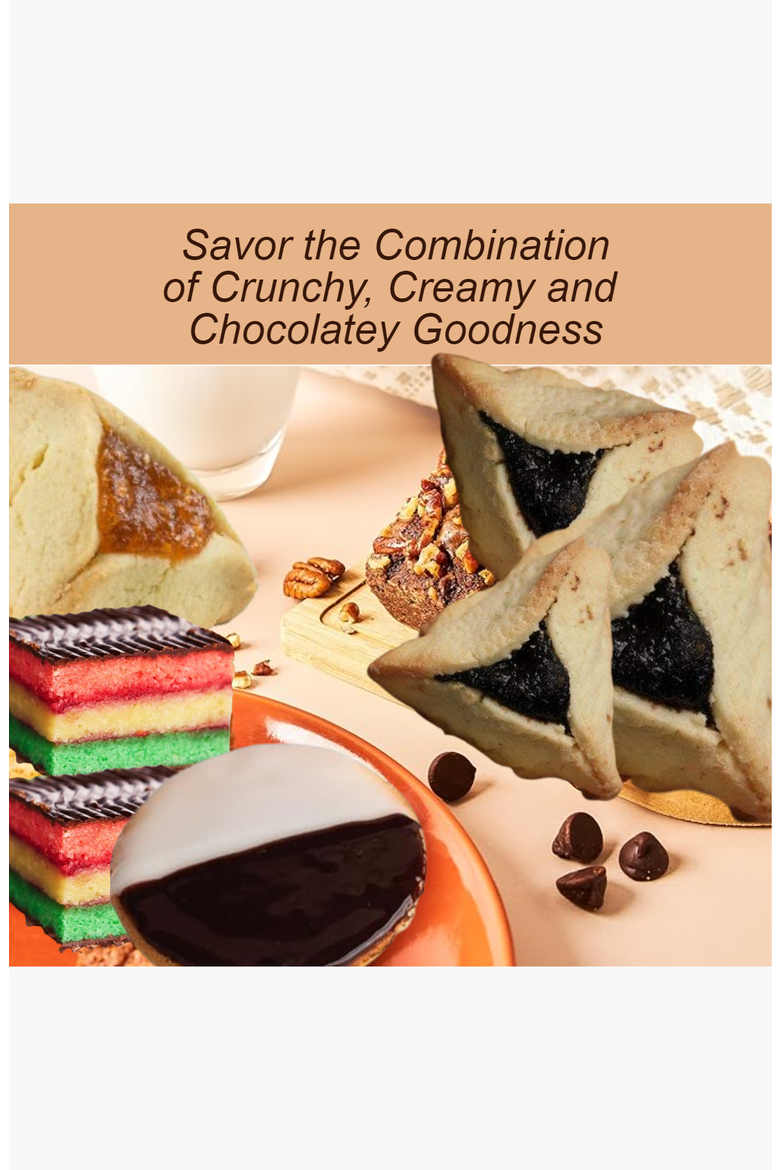 38 Piece Assorted Food Basket with Cookies and Cake, Alternate, color, Multi