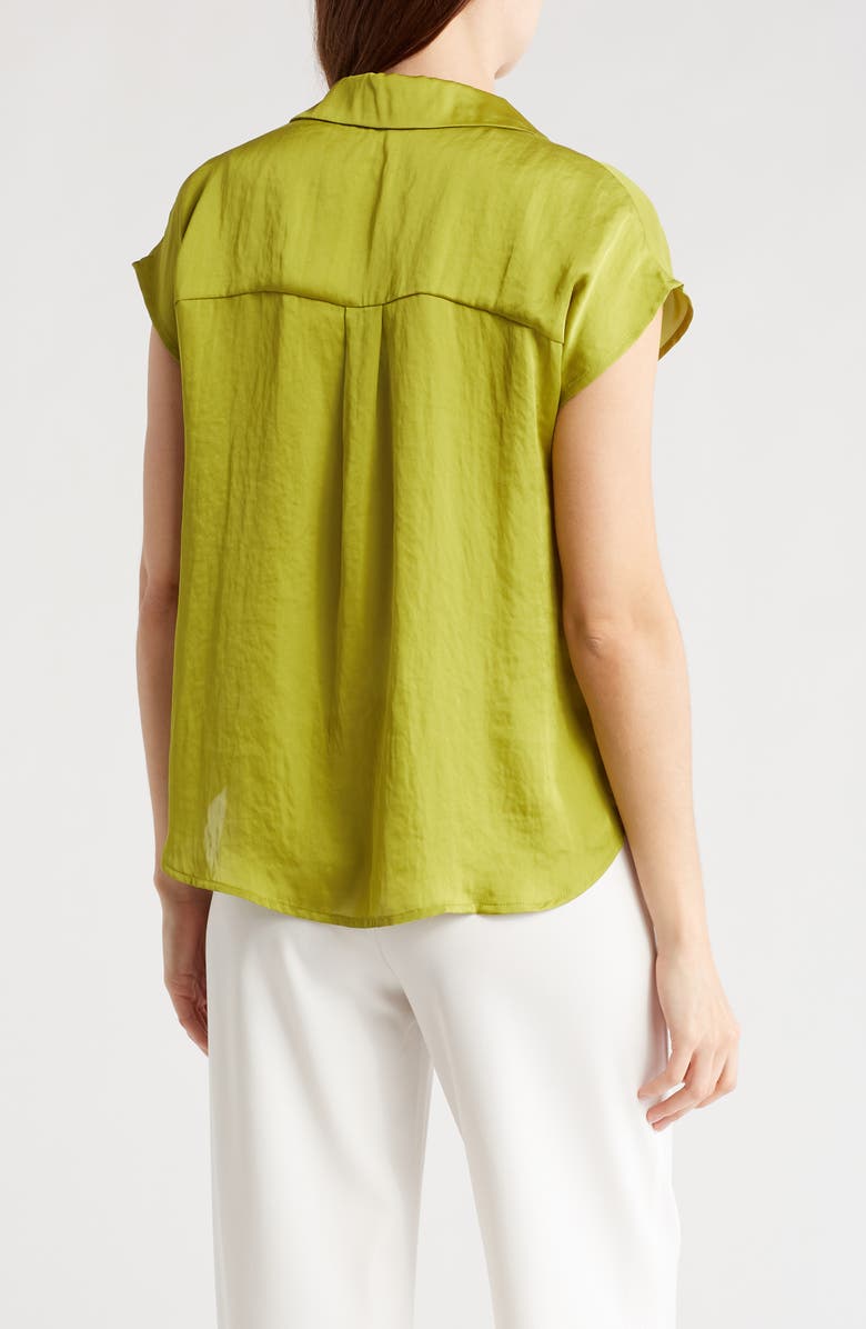 Pleione Crinkle Satin Top, Alternate, color,