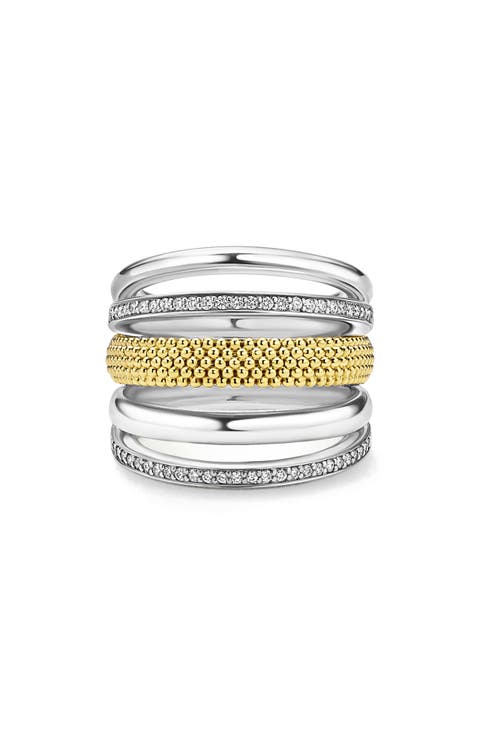 Caviar Lux Pavé Diamond RIng