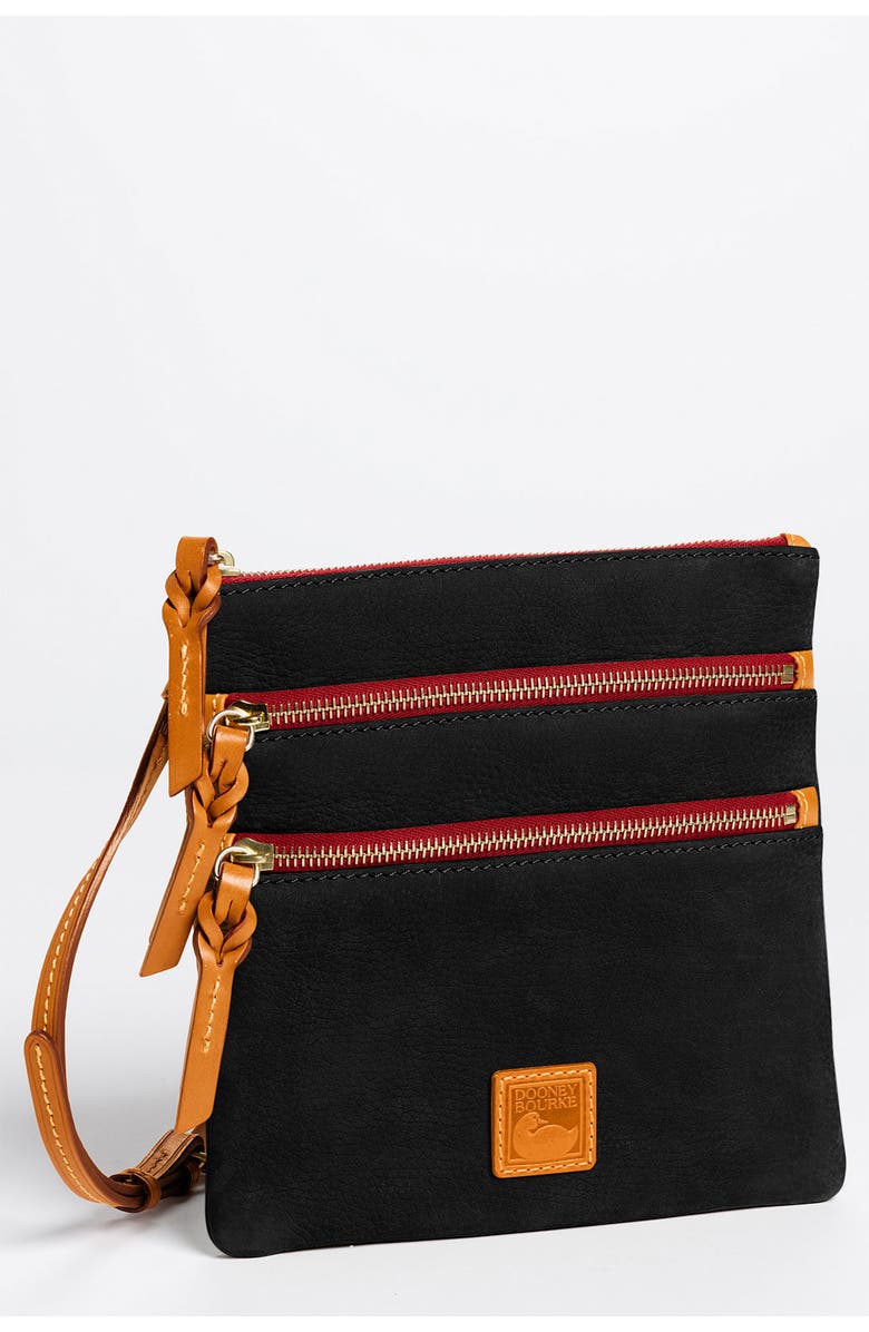 Dooney & Bourke Triple Zip Crossbody Bag, Main, color,