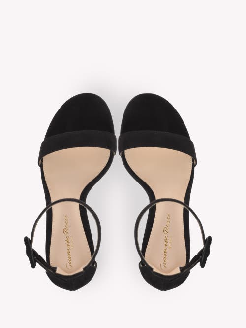 Gianvito Rossi Portofino 70mm Suede Sandals In Black