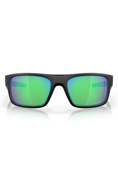 Drop Point 61mm Polarized Rectangular Sunglasses