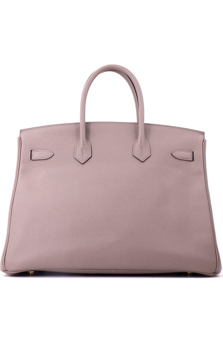 Pre-Owned Hermes Birkin Handbag Grey Epsom with Gold Hardware 35, Alternate, color, Gris Asphalte