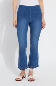 Lysse Jade Pull-On Ankle Flare Leg Jeans