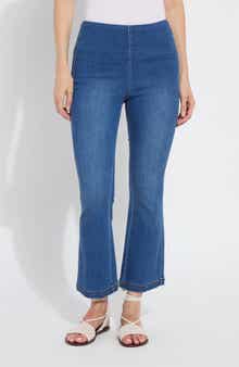 Lysse Jade Pull-On Ankle Flare Leg Jeans