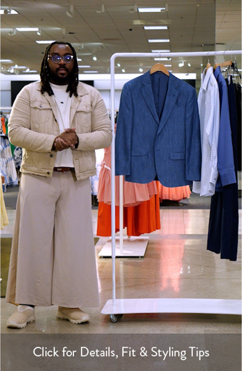 Textured Microcheck Blazer, sales video thumbnail