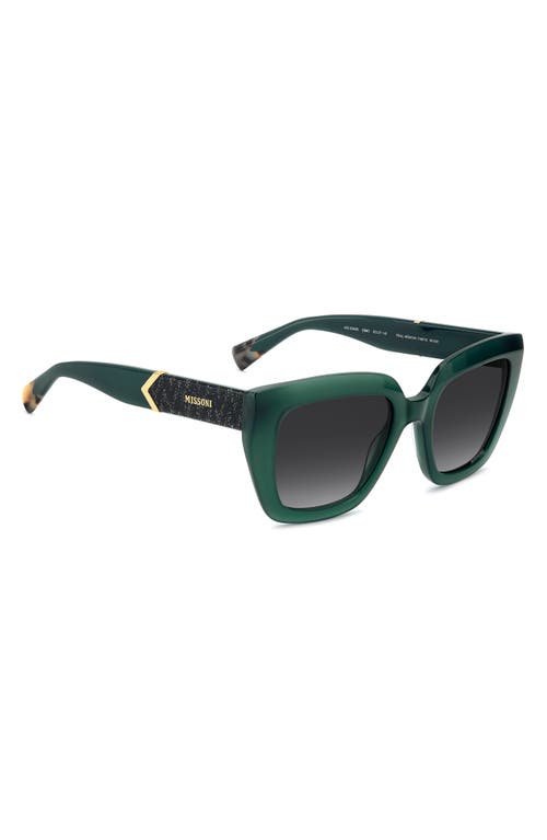Missoni 52mm Gradient Square Sunglasses In Green