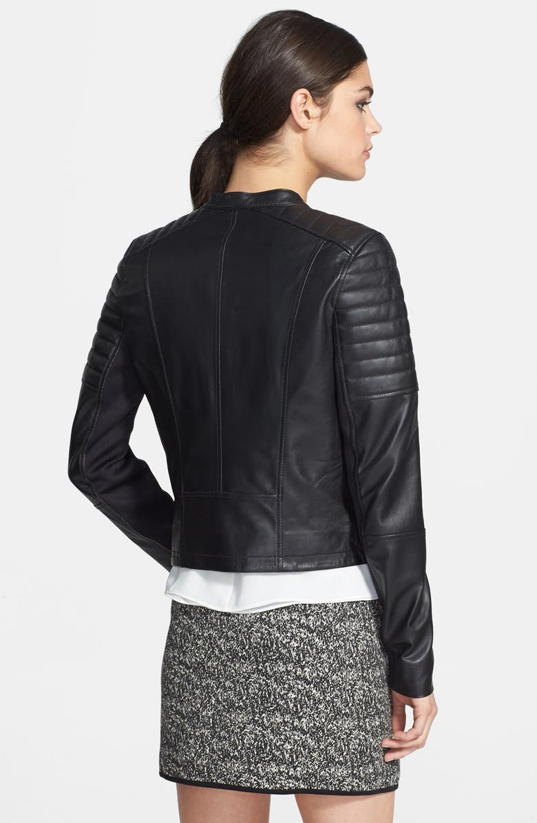Trouvé Leather Moto Jacket, Alternate, color,